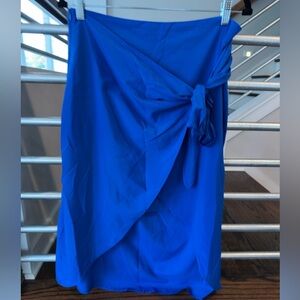 Naked Zebra Blue Wrap Skirt